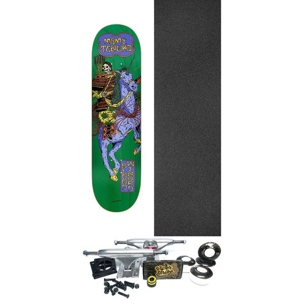 Blood Wizard Skateboards Mami Tezuka Unicorn Rider Skateboard Deck - 8" x 31.375" - Complete Skateboard Bundle